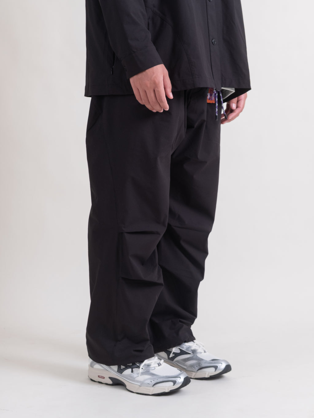 Pleated Field Pants / Teflon™ Polyester - Black