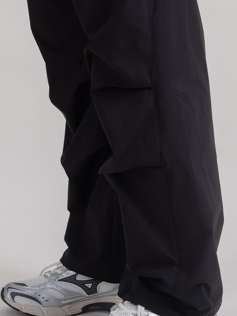 Pleated Field Pants / Teflon™ Polyester - Black