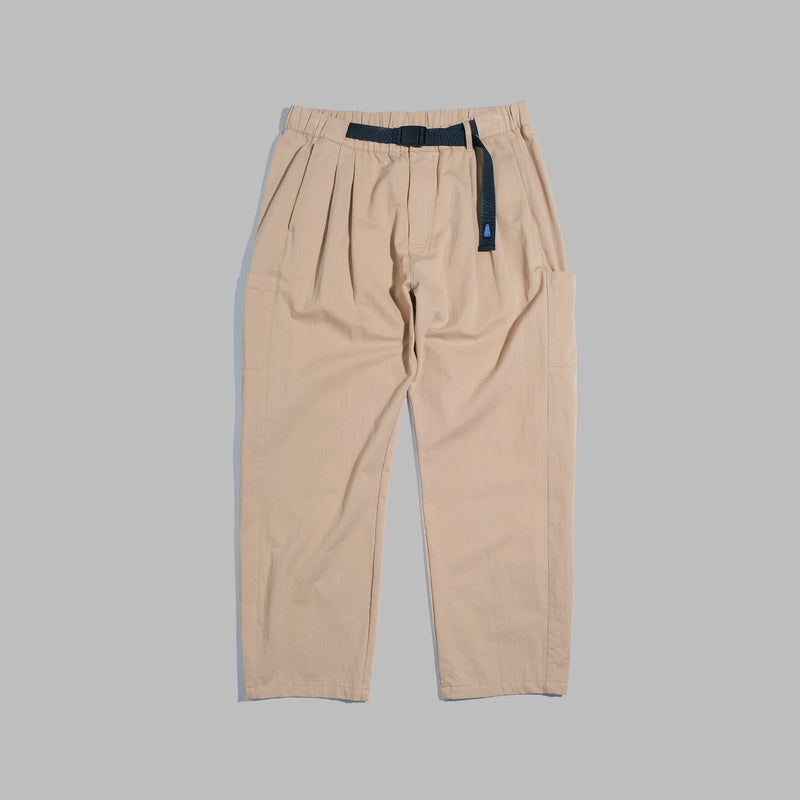 Side Pockets Pants / Cotton - Khaki