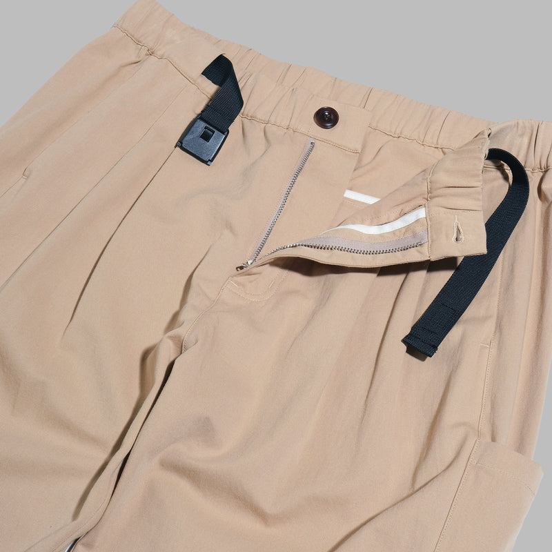 Side Pockets Pants / Cotton - Khaki