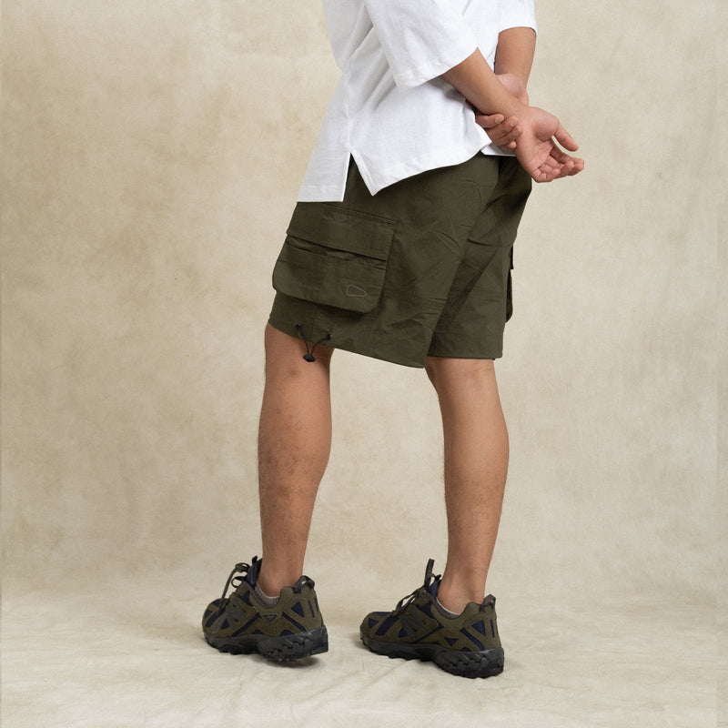 Cargo Shorts / Cotton Spandex - Green