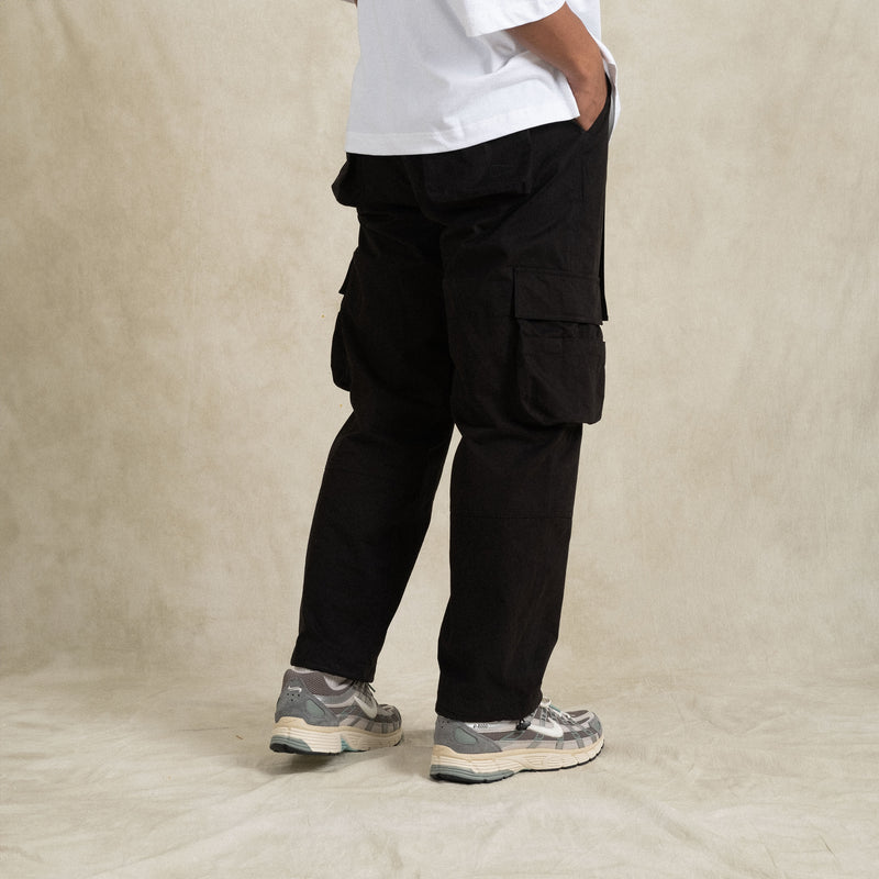 Cargo Pants / Cotton - Black