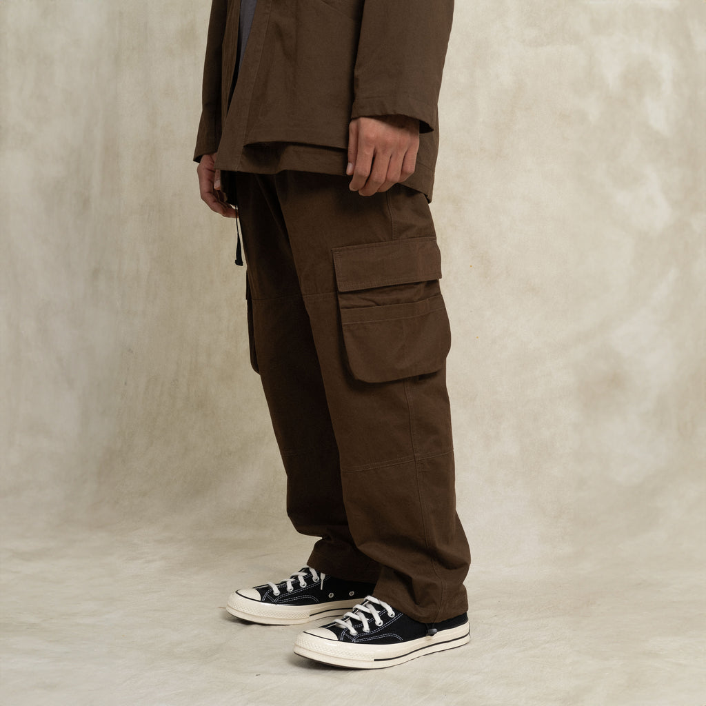 Cargo Pants / Cotton - Brown