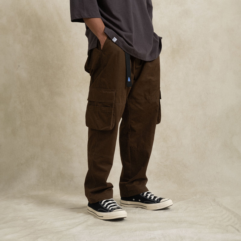 Cargo Pants / Cotton - Brown