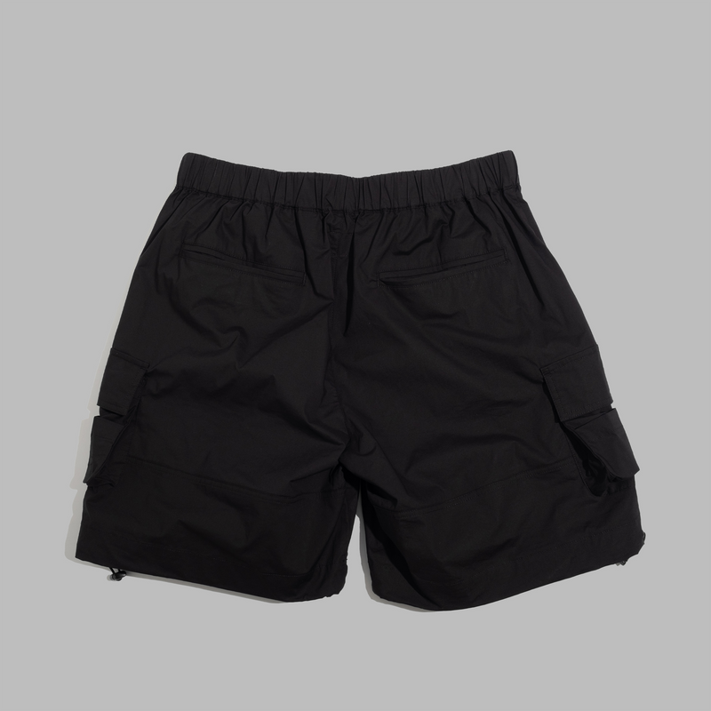 Cargo Shorts / Cotton Spandex - Black