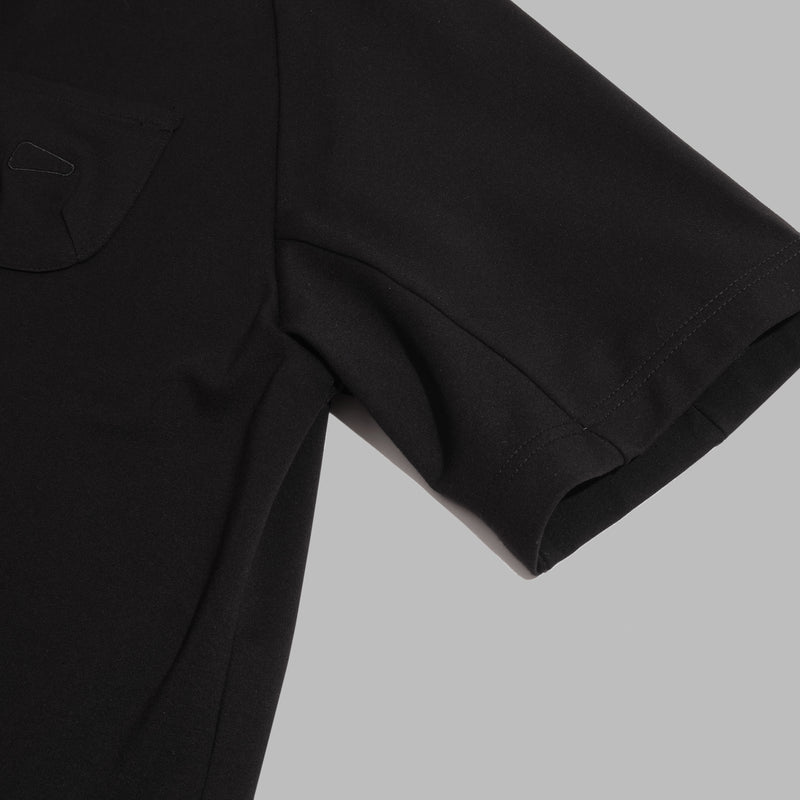 Collared Sweater / Rayon Nylon - Black