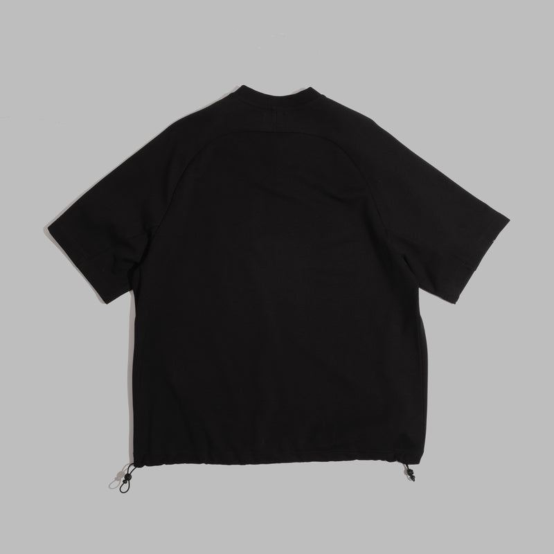 Collared Sweater / Rayon Nylon - Black