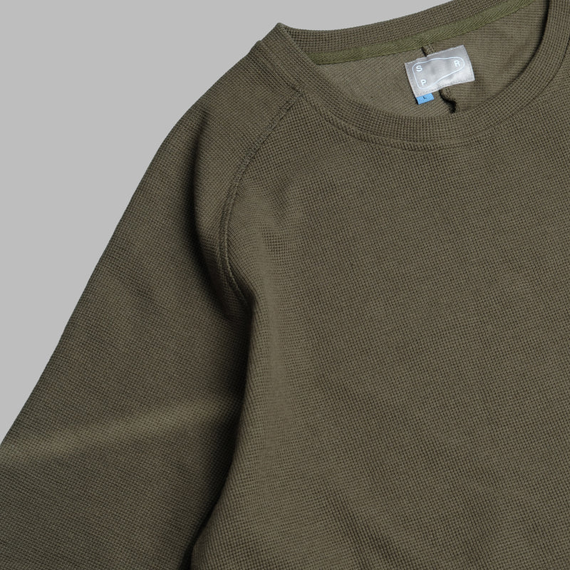 Waffle Tee / Cotton - Army Green