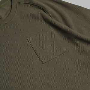Waffle Tee / Cotton - Army Green
