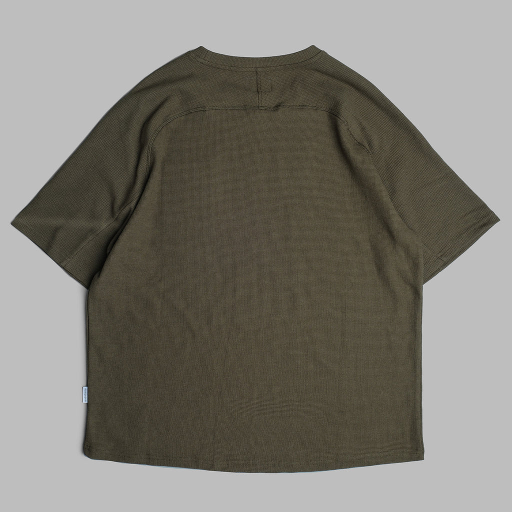 Waffle Tee / Cotton - Army Green