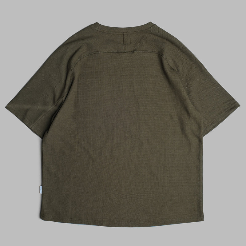 Waffle Tee / Cotton - Army Green