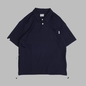 3P Polo Tee / Rayon - Navy