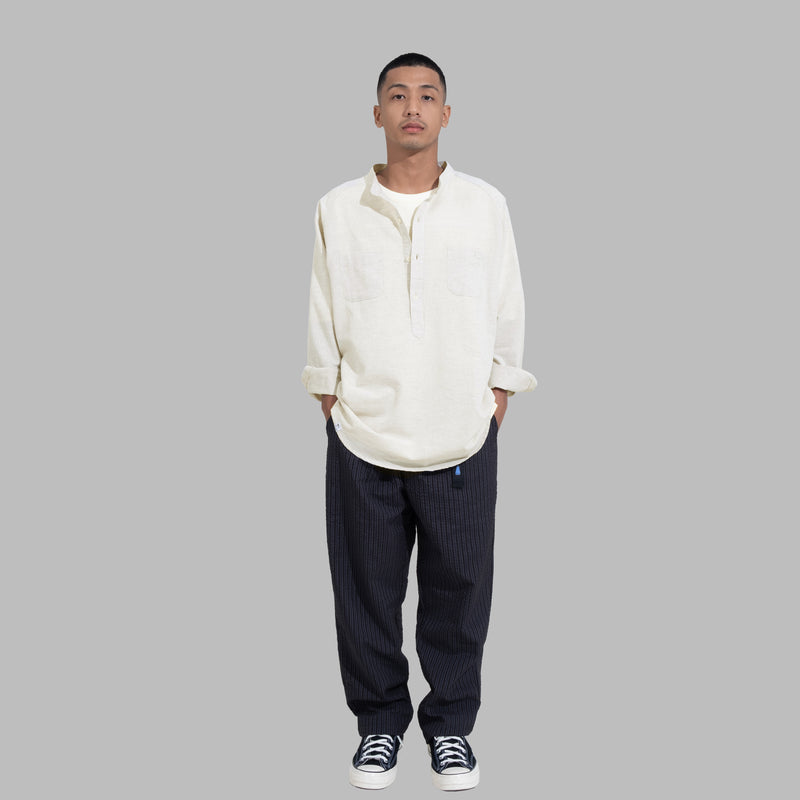 Popover Shirt / Cotton Linen - Beige