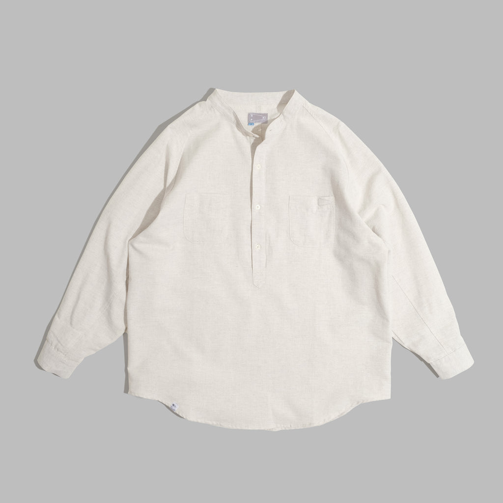 Popover Shirt / Cotton Linen - Beige