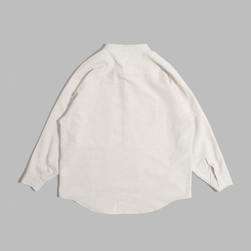 Popover Shirt / Cotton Linen - Beige