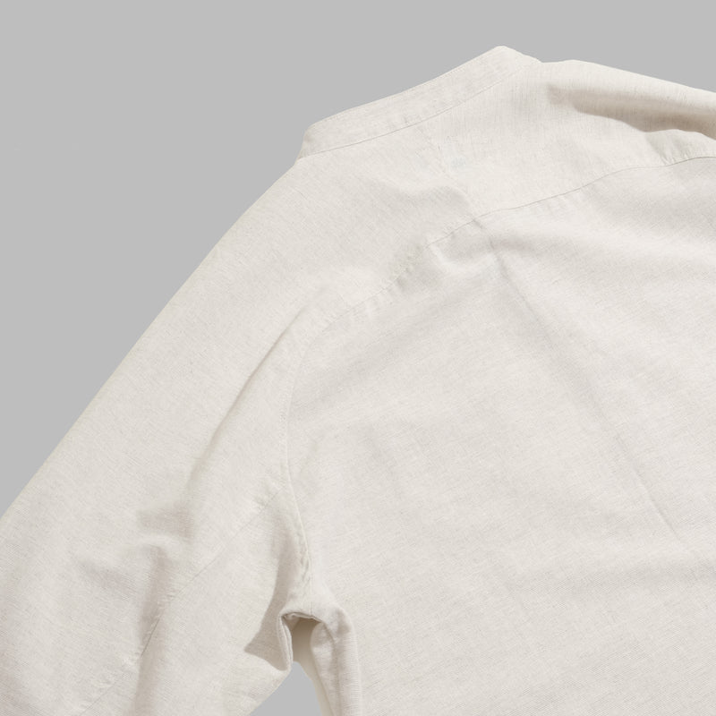 Popover Shirt / Cotton Linen - Beige