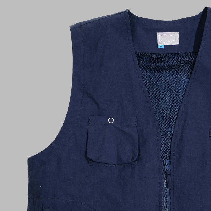 Ventilation Vest / Cotton - Navy