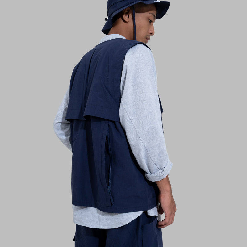 Ventilation Vest / Cotton - Navy