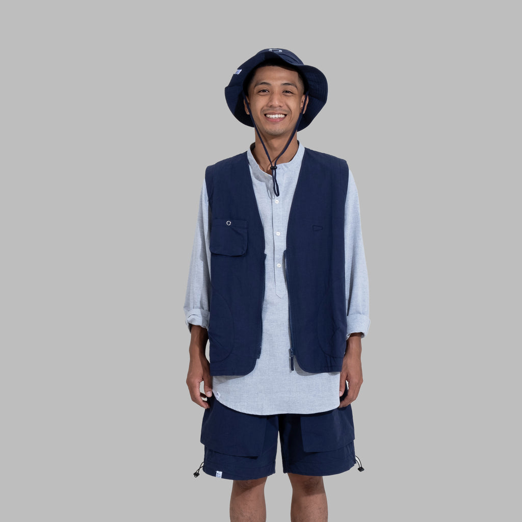 Ventilation Vest / Cotton - Navy