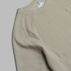 Waffle Tee / Cotton - Warm Grey