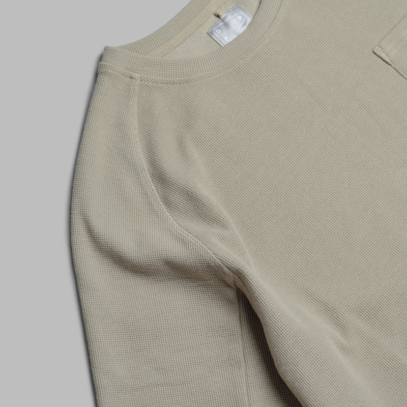 Waffle Tee / Cotton - Warm Grey