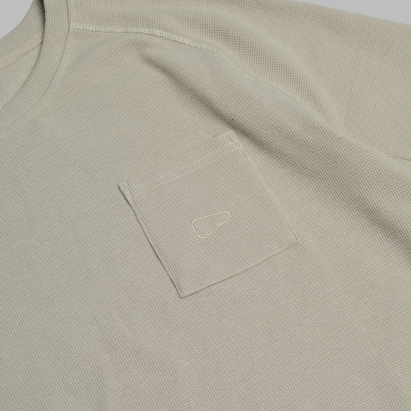 Waffle Tee / Cotton - Warm Grey