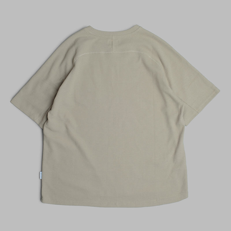 Waffle Tee / Cotton - Warm Grey