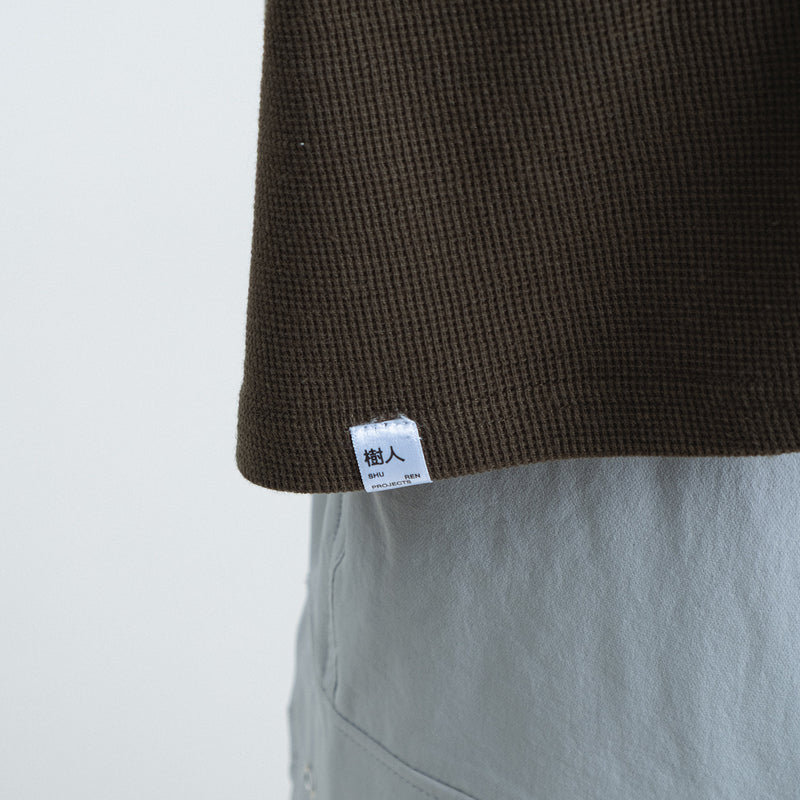 Waffle Tee / Cotton - Army Green
