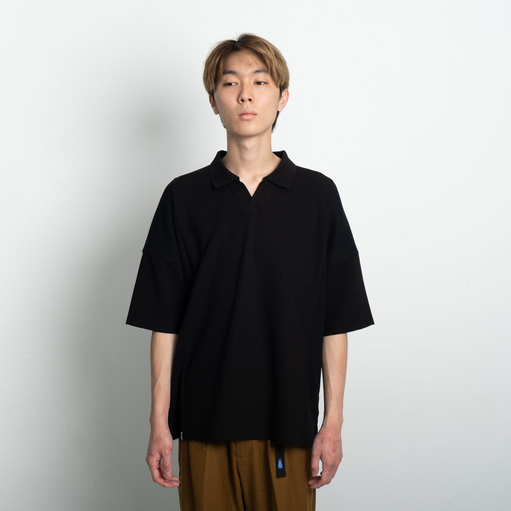 Polo Shirt / Cotton - Black