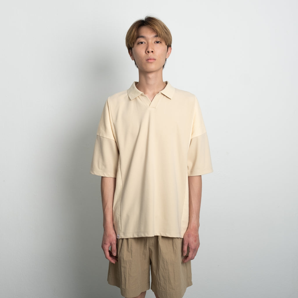 Polo Tee / Cotton - Cream