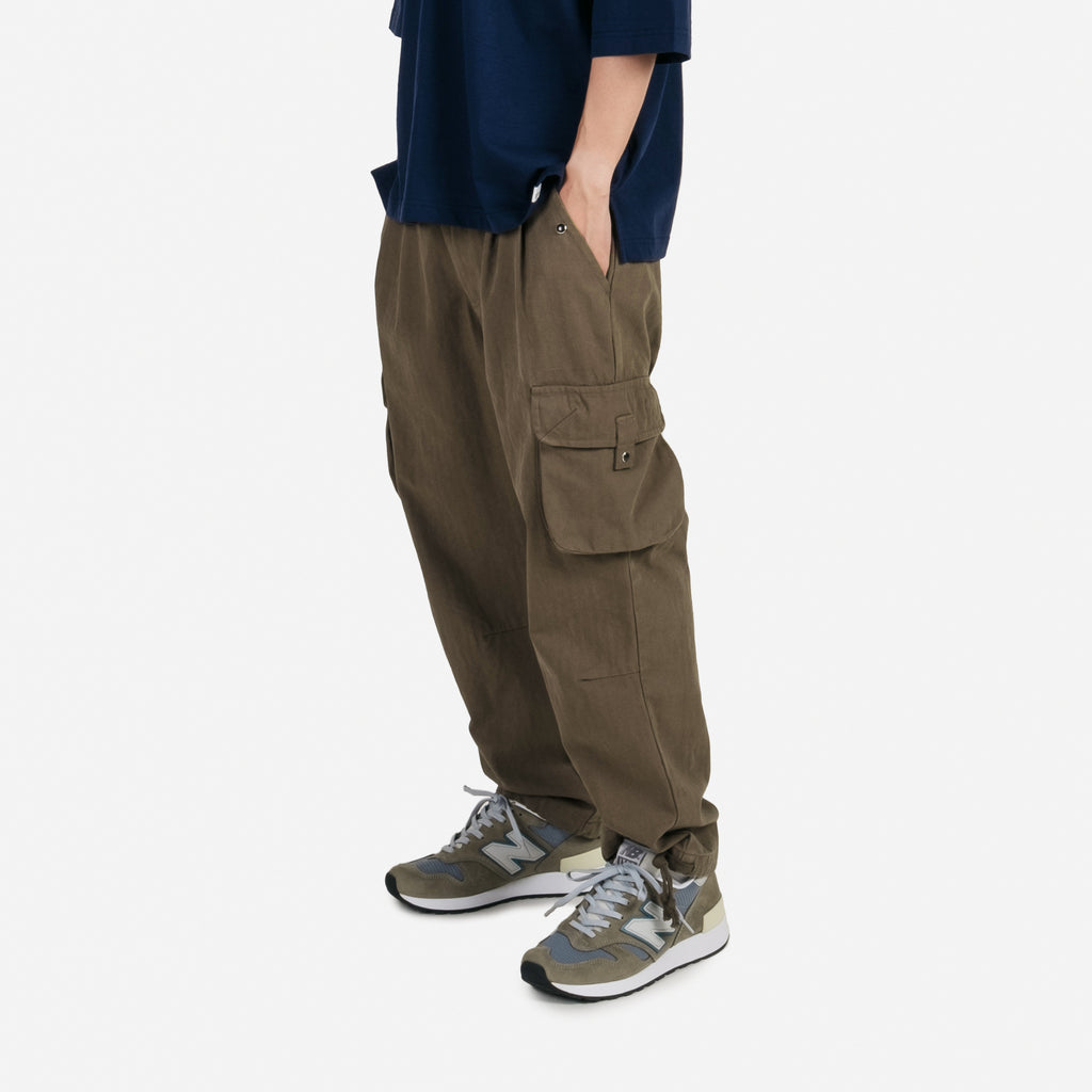 Cargo Pants / Herringbone - Olive