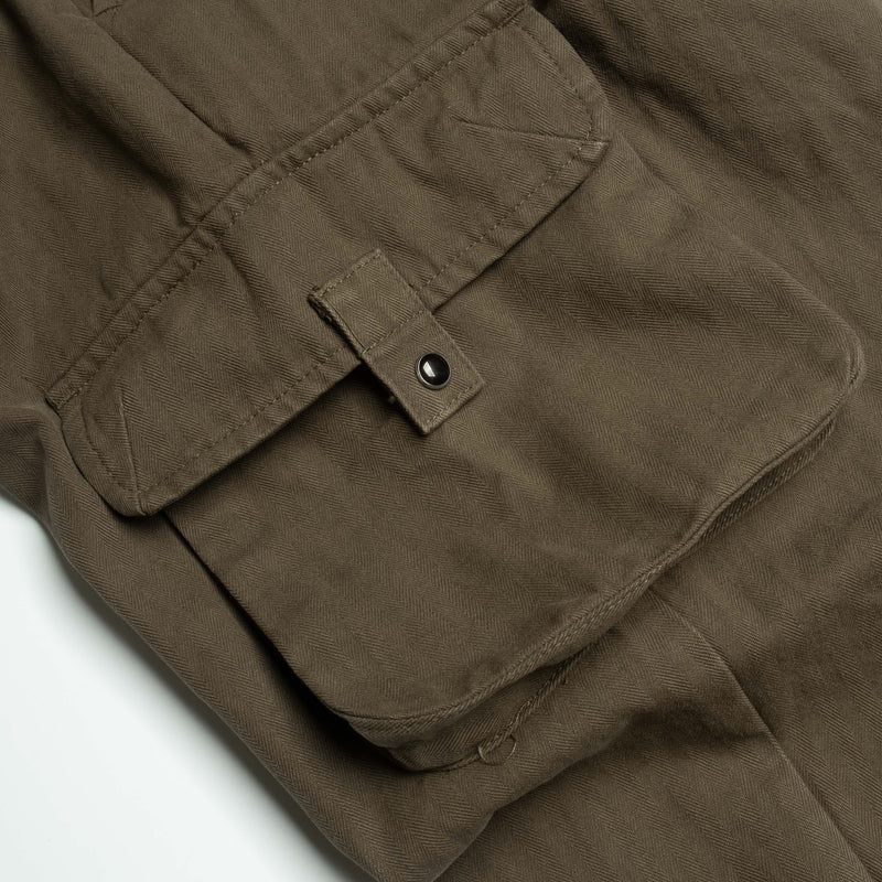 Cargo Pants / Herringbone - Olive