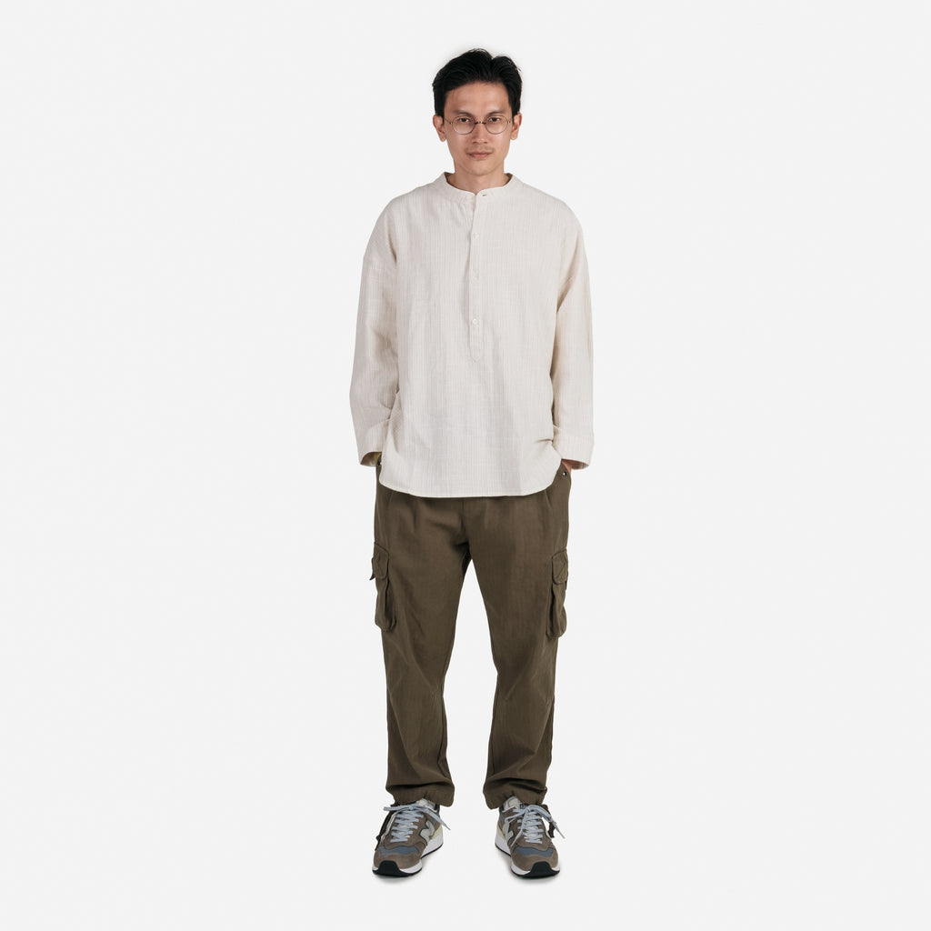 Cargo Pants / Herringbone - Olive