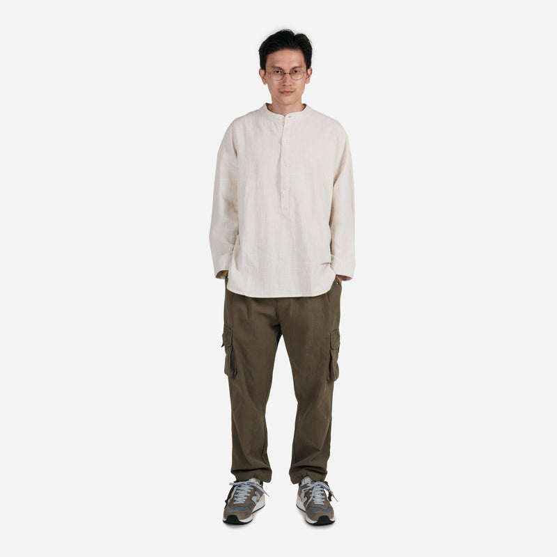 Cargo Pants / Herringbone - Olive